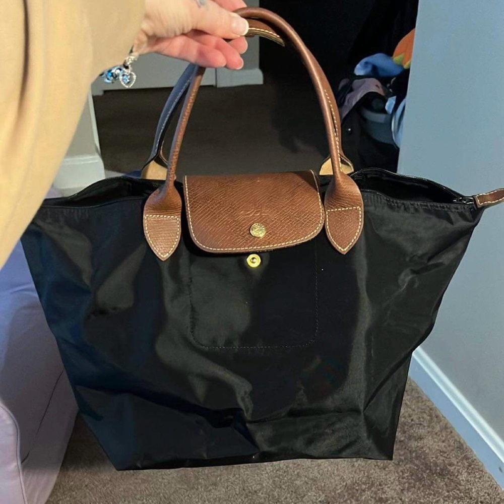 Longchamp Black Medium Tote
